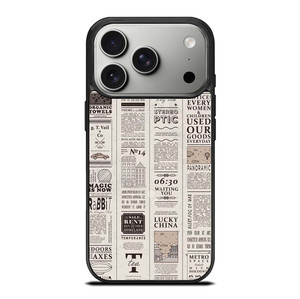 OLD NEWSPAPER PATTERN iPhone 17 Pro Case Cover