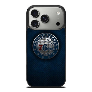 PHILADELPHIA 76ERS METAL LOGO iPhone 17 Pro Case Cover
