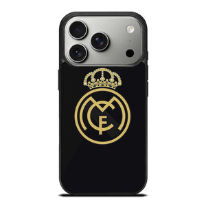 REAL MADRID CF LOGO BLACK iPhone 17 Pro Case Cover