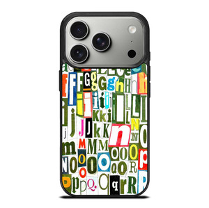 RETRO ALPHABET GREEN COLLAGE iPhone 17 Pro Case Cover
