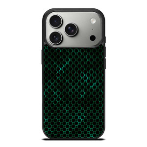 STYLISH HEXAGONAL GREEN PATTERN iPhone 17 Pro Case Cover
