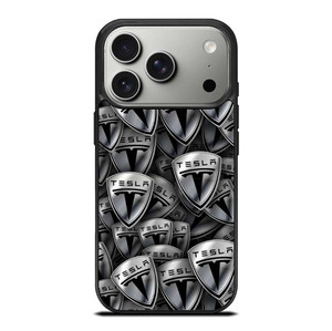 TESLA METAL LOGO COLLAGE iPhone 17 Pro Case Cover