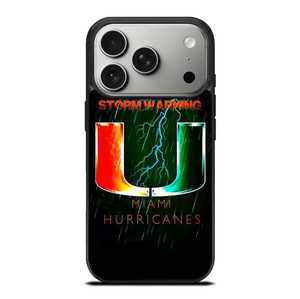 UM MIAMI HURRICANES NFL iPhone 17 Pro Case Cover
