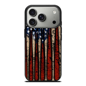 USA FLAG AMERICAN BASEBALL iPhone 17 Pro Case Cover