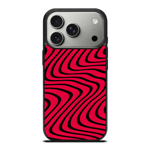 WAVY RED PATTERN iPhone 17 Pro Case Cover
