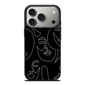 WOMAN FACE SKETCH PATTERN iPhone 17 Pro Case Cover