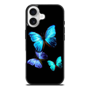 BLUE BUTTERFLY ART iPhone 17 Case Cover