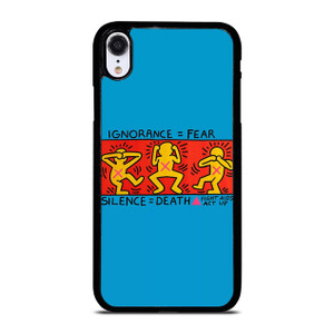 KEITH HARING FIGHT AIDS iPhone XR Case Cover