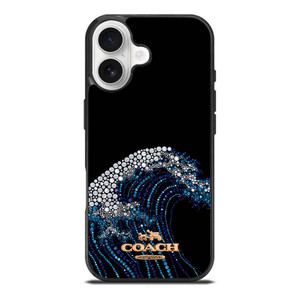 COACH NEW YORK LOGO DIAMOND WAVE iPhone 17 Case Cover