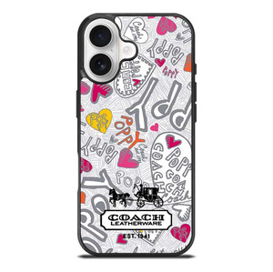 COACH NEW YORK LOGO POPPY COLORFUL iPhone 17 Case Cover