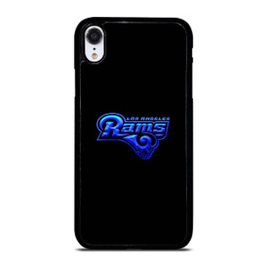 LOS ANGELES RAMS NEON BLUE LOGO iPhone XR Case Cover