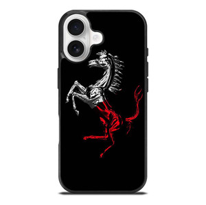 FERRARI LOGO CHROME HORSE iPhone 17 Case Cover