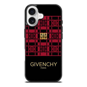 GIVENCHY PARIS LOGO RED GOLD iPhone 17 Case Cover