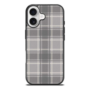 GREY TARTAN PLAID PATTERN iPhone 17 Case Cover