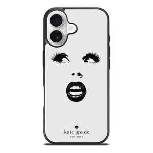 KATE SPADE BLACK WHITE FACE iPhone 17 Case Cover