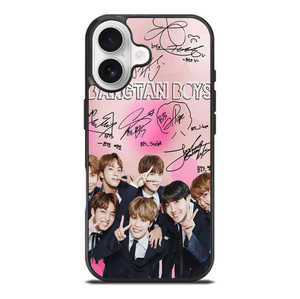 KPOP BTS LOVE PINK SIGNATURE iPhone 17 Case Cover
