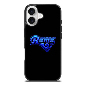 LOS ANGELES RAMS NEON BLUE LOGO iPhone 17 Case Cover