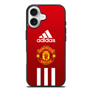 MANCHESTER UNITED FC ADIDAS STRIPES iPhone 17 Case Cover