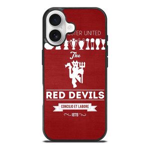 MANCHESTER UNITED FC LOGO FOOTBALL RED DEVILS iPhone 17 Case Cover