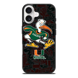 MIAMI HURRICANES UM FOOTBALL iPhone 17 Case Cover