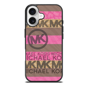 MICHAEL KORS PINK STRIP LOGO iPhone 17 Case Cover