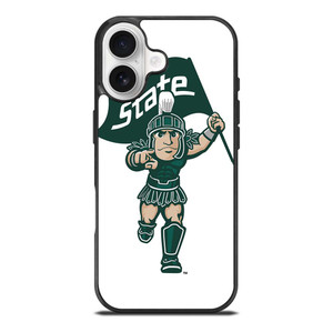 MICHIGAN STATE SPARTANS LOGO FOOTBALL MASCOT iPhone 17 Case Cover