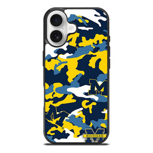 MICHIGAN WOLVERINES FOOTBALL CAMO iPhone 17 Case Cover