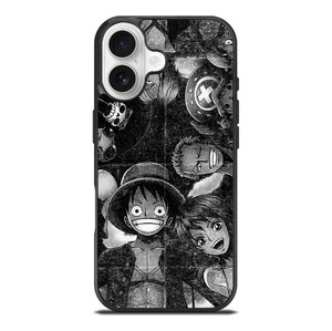 ONE PIECE BLACK WHITE GRUNGE ALL iPhone 17 Case Cover