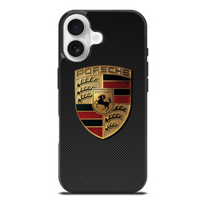 PORSCHE LOGO CARBON iPhone 17 Case Cover