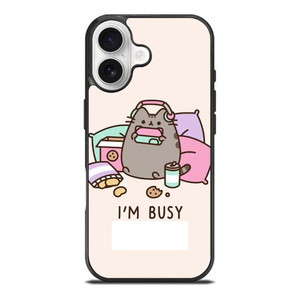 PUSHEEN CAT I'M BUSY iPhone 17 Case Cover