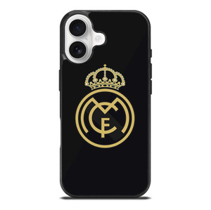 REAL MADRID CF LOGO BLACK iPhone 17 Case Cover