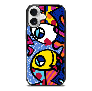 ROMERO BRITTO FISH LOVE iPhone 17 Case Cover