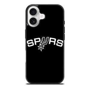 SAN ANTONIO SPURS LOGO BLACK iPhone 17 Case Cover