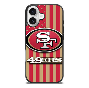 SAN FRANCISCO 49ERS AMERICAN FLAG iPhone 17 Case Cover
