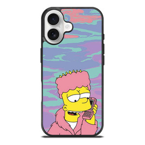 TIE DYE PATTERN BART SIMPSON iPhone 17 Case Cover
