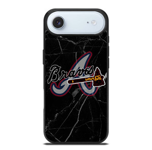 ATLANTA BRAVES BLACK MARBLE LOGO iPhone Air Case Cover