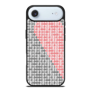 BINARY CODE HALF HEART PATTERN iPhone Air Case Cover