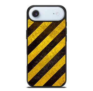 BLACK YELLOW POLICE LINE STRIPE iPhone Air Case Cover