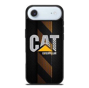 CATERPILLAR TRACTOR LOGO YELLOW METAL TRIPE iPhone Air Case Cover