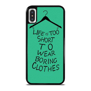 LIFE IS TOO SHORT QUOTE iPhone X / XS Case Cover LIFE IS TOO SHORT QUOTE iPhone X / XS Case Cover