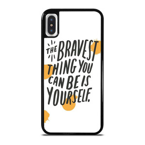 THE BRAVE THING QUOTE iPhone X / XS Case Cover