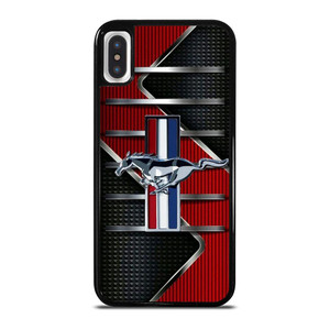 FORD MUSTANG METAL LOGO iPhone X / XS Case Cover FORD MUSTANG METAL LOGO iPhone X / XS Case Cover