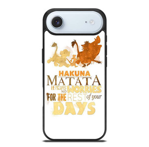 HAKUNA MATATA QUOTE LION KING iPhone Air Case Cover