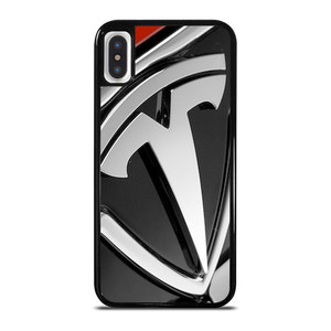 TESLA MOTOR EMBLEM LOGO iPhone X / XS Case Cover TESLA MOTOR EMBLEM LOGO iPhone X / XS Case Cover