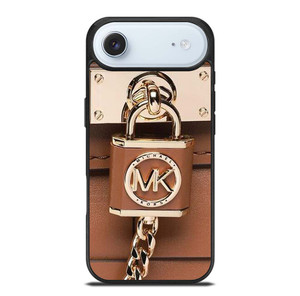 MICHAEL KORS LOGO MK PADLOCK BROWN iPhone Air Case Cover