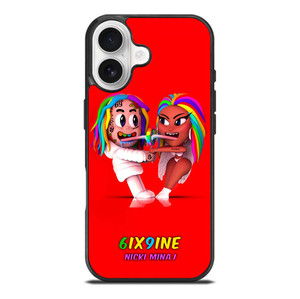 6IX9INE X NICKI MINAJ CARTOON iPhone 17 Case Cover
