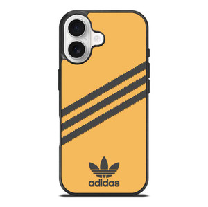ADIDAS ORIGINALS STRIPES ORANGE BLACK iPhone 17 Case Cover