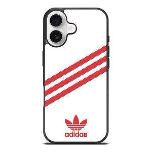 ADIDAS ORIGINALS STRIPES WHITE RED iPhone 17 Case Cover