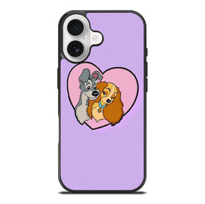CARTOON LADY AND THE TRAMP DISNEY IN LOVE iPhone 17 Case Cover