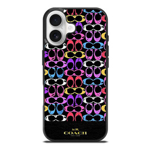 COACH NEW YORK COLORFULL PATTERN EMBLEM iPhone 17 Case Cover